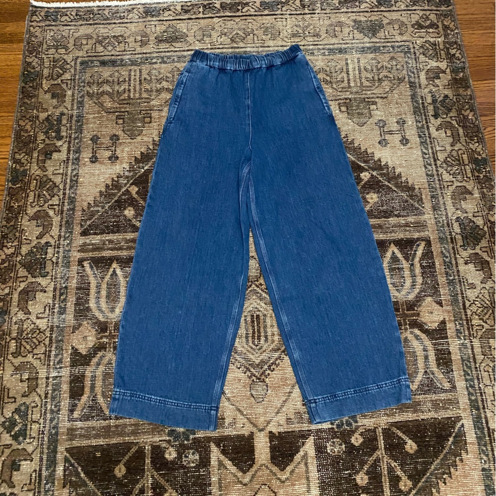 COS pull on denim pants